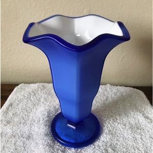 Cobalt Blue Vintage Ice Cream Dessert Cup